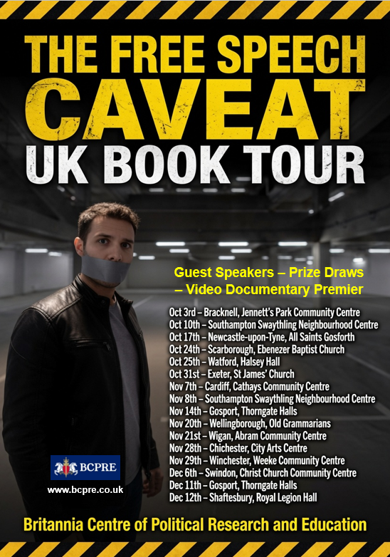 StevenNagle9's tweet photo. Only a matter of weeks until the book is released. Four weeks later I go on tour with the book across the country, delivering a talk on the erosion of civil liberties and being joined by a number of different speakers including @JeffTaylorUK @NickBuckleyMBE @harmansinghkapoor @CLActionUK and a host of others from the world of politics... indeed, we will also have a spicy combination of speakers rarely seen under the same roof... 

More speakers still to be booked. We are having to ticket these events - just £5 - to cover the cost of the hall and some of the promotion. 

"The Free Speech Caveat" will be available September 7th - £10 (those wanting an e-book, that will be cheaper as I don't have the printing costs, etc to cover).  

Since Liz Truss managed to sell about 6,500 copies of her book according to Google AI, that is my first sales target - and you wouldn't want me to sell fewer copies than Liz Truss, would you? ;)  (Sorry Liz, we love you really!)

I will be looking for a few extra pairs of hands for the events to welcome people and assist with the streaming/live-editing. If you're interested please give me a shout.