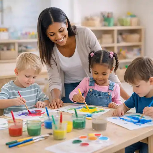 ChildCareEd's tweet photo. #process #creativity #art #childrens How Can Early Childhood Programs Support Creativity Through Process Art?: Process art emphasizes exploration, choice, experimentation, and self-expression rather than identical finished products, helping preschoolers… https://t.co/HxGhCmBdaN https://t.co/iwGp3lHntU