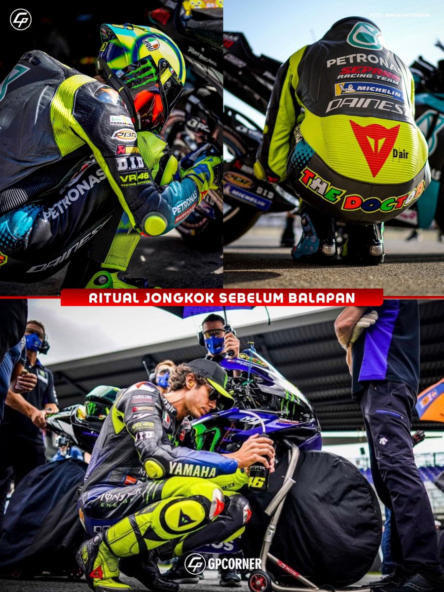gpcorner's tweet photo. Deretan ritual ikonik Valentino Rossi yang pernah mewarnai MotoGP, tetapi kini sudah tak lagi terlihat
#VR46 #ValentinoRossi https://t.co/QUaCGWkXPY