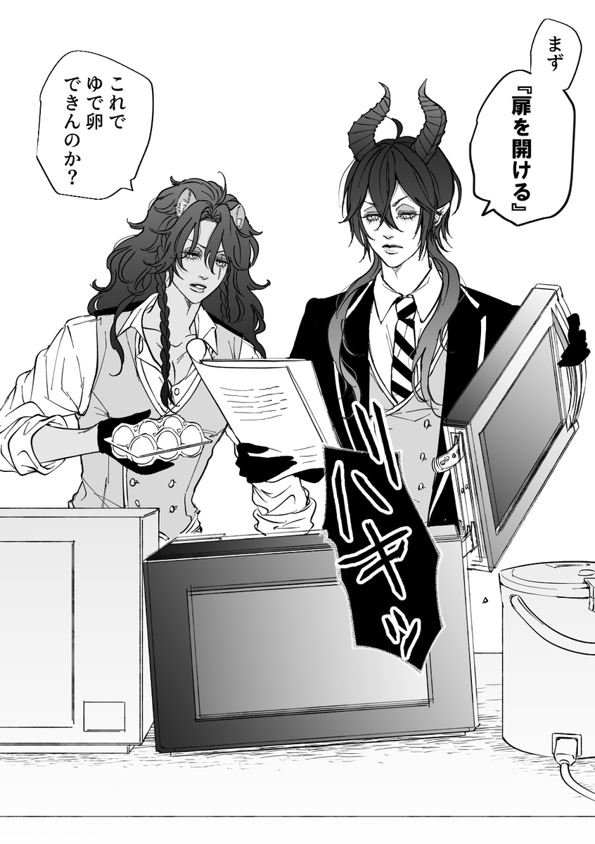 seijiroxtw's tweet photo. 電子レンジとお姫様×２ https://t.co/JpliG3hims