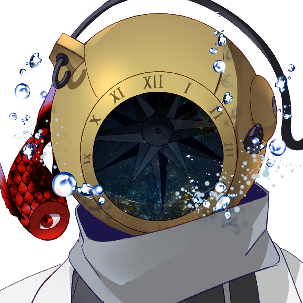 Mukko_jp's tweet photo. 『マギカロギア』PC
「海溝の賢者」ヴォクス

昔、人界で深海の果てに至ったジャック・ピカール本人。その先で得た「賢者の石」により魔法使いとして覚醒した
今は異境で暮らしながら深海を研究するために械機頭となった。 https://t.co/W3eCdna7RR