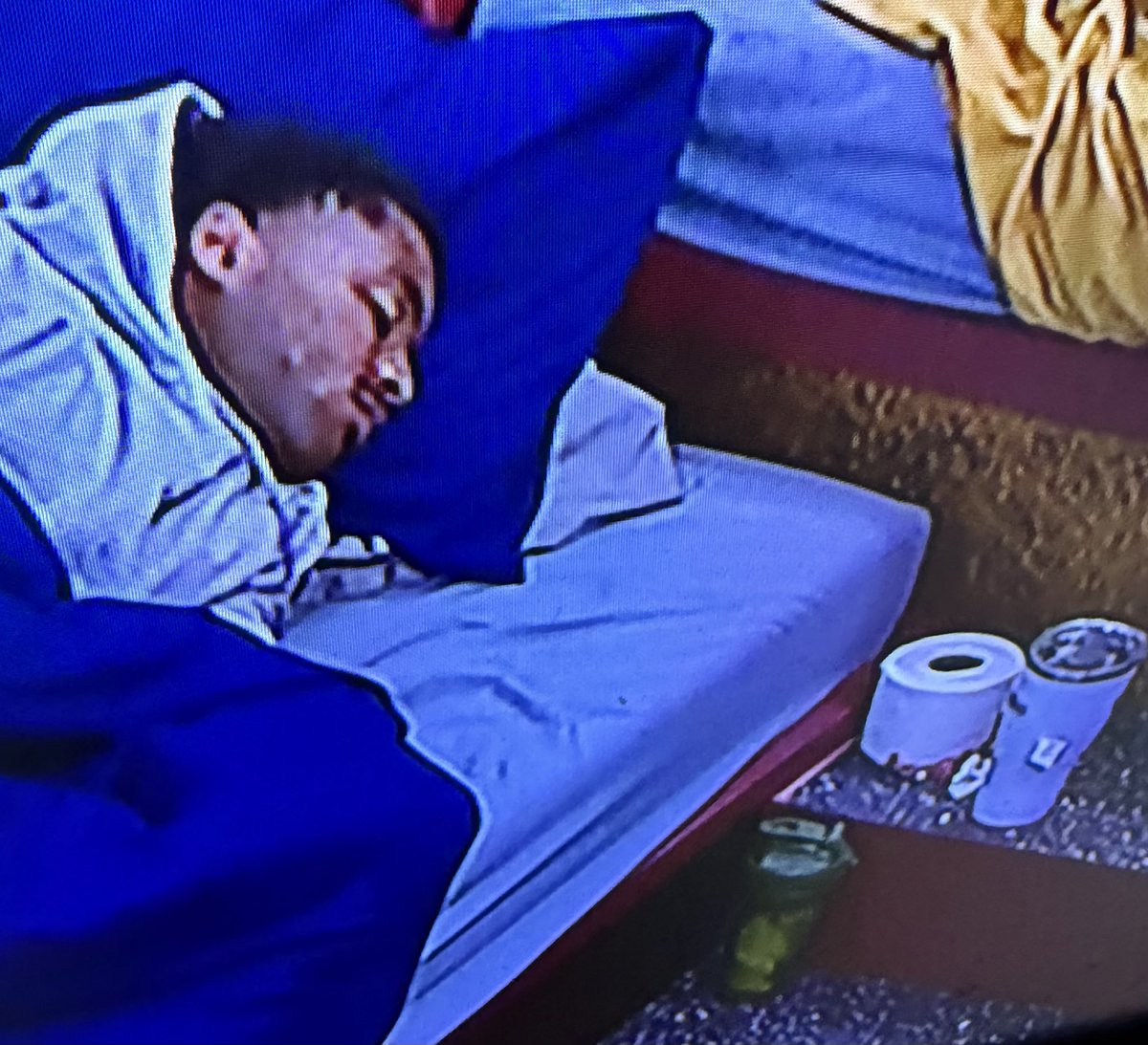 CAPTofMayhem's tweet photo. Chuk got that TP chilling bedside incase he gets that midnight doo doo again. #BB28 🧻 https://t.co/lrj9JvinzM