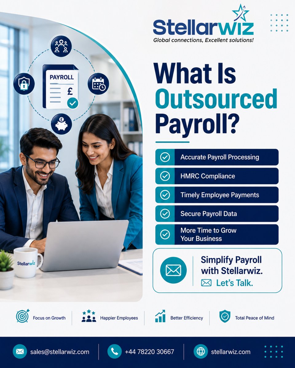 stellarwiz's tweet photo. Payroll isn't just about paying employees—it's about accuracy, compliance, security, and saving valuable time.

📞 +44 78220 30667
📩 sales@stellarwiz.com
🌐 https://t.co/WqPTzdDLAx

#Stellarwiz #OutsourcedPayroll #PayrollServices #PayrollManagement #PayrollSolutions https://t.co/9okK20t7lm