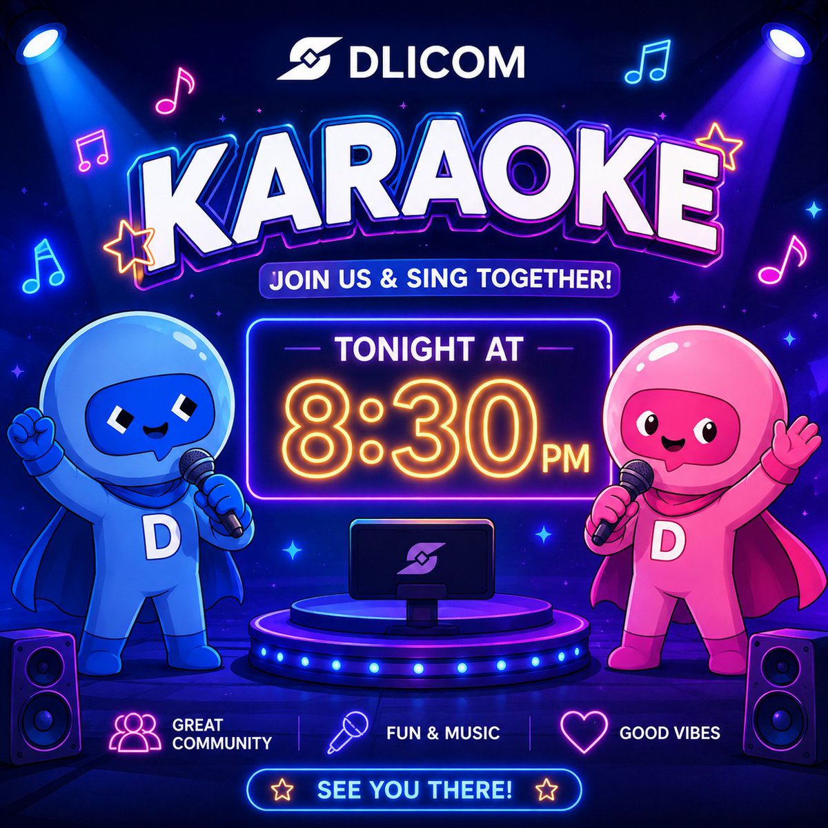 luongdo449466's tweet photo. 🎤 DLICOM VIETNAM KARAOKE NIGHT
Ready to sing, vibe, and have some fun together?
Join the Dlicom VN community tonight at 8:30 PM for another karaoke night!
Bring your favorite song, your best energy, and let’s make some noise together.
See you there, Dlicom fam
@DlicomApp https://t.co/pcCt9I14n4