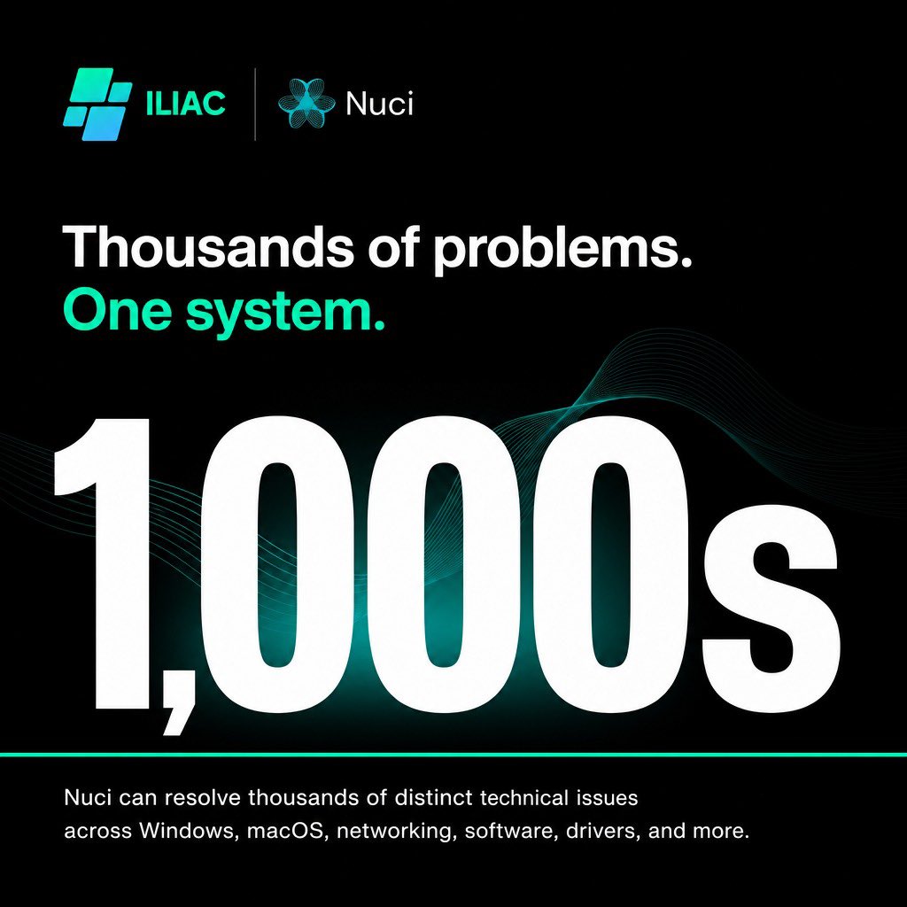 iliachq's tweet photo. Your IT department just got an upgrade. Meet NUCI the system that never says “have you tried turning it off and on again?” (well, unless that’s actually the fix). #itsupport #businesssupport #techstartup #iliacq #nuci https://t.co/0QLKVxEXKz