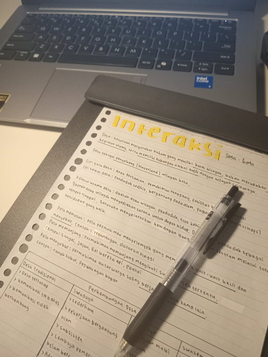hyrot4's tweet photo. [050826] dabil's main study progress ♡₊˚
୨୧ geografi

banyak bangeeet teori hari ini... ૮꒰ ˶• ༝ •˶꒱ა tapi overall oke ♡
selesai belajar desa, otw ke kota  📖☁️ https://t.co/xV0RJOFJY0