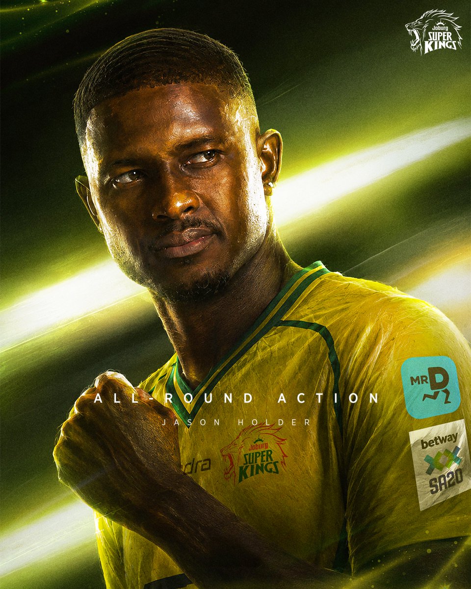 JSKSA20's tweet photo. Joburg just got a whole lot stronger 💛
Welcome Home, Jason Holder 🦁

#WhistleForJoburg https://t.co/wZdScE6AR0