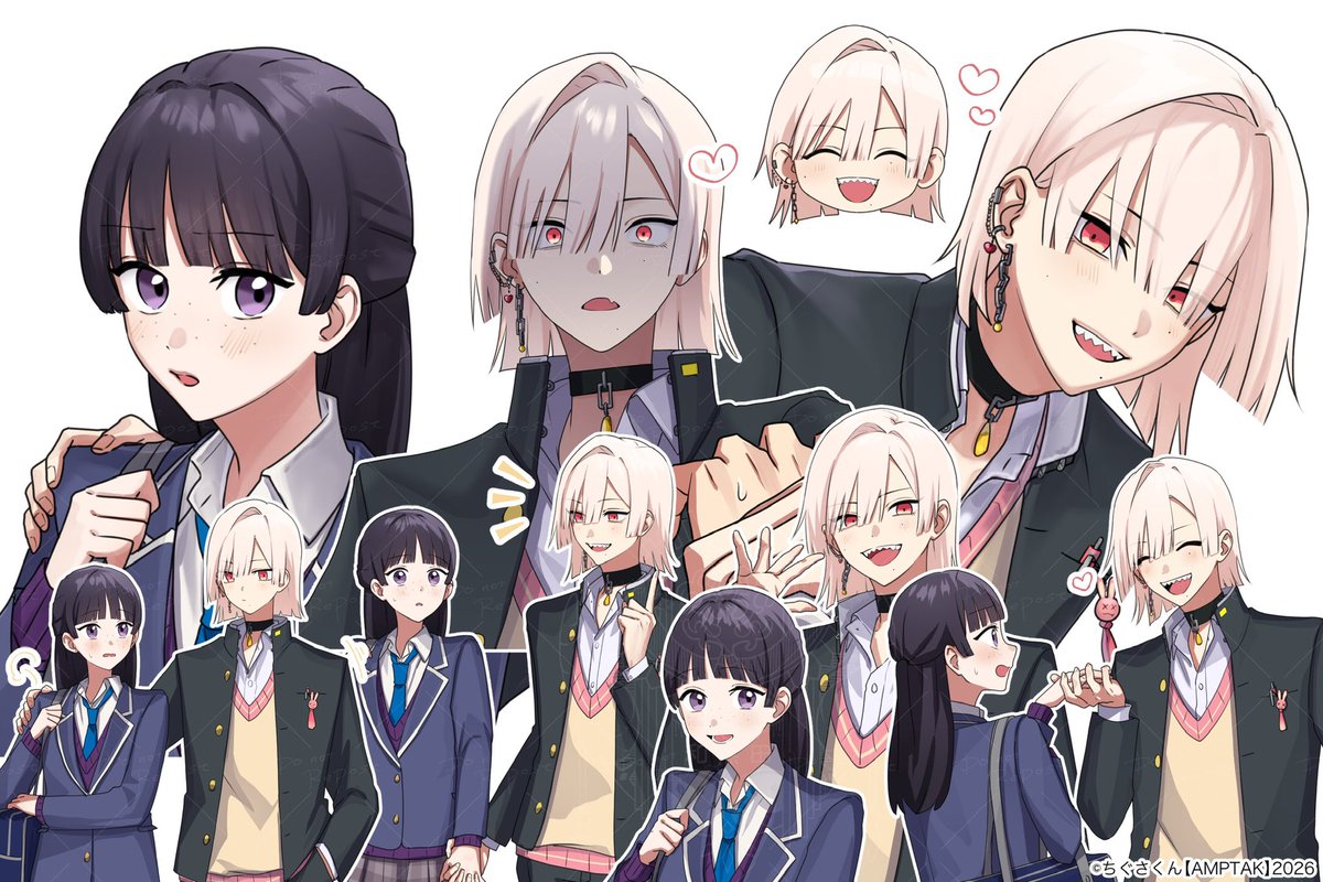 wanda_rtm's tweet photo. 【お仕事📣】
こちらのアニメのイラストと琥珀くんのキャラクターデザイン担当してます〜！✨

【アニメ】ヤンキーから助けてくれたのは… #shorts #anime https://t.co/HEJAtiYhcs @YouTubeより https://t.co/RS2B9m7WPI