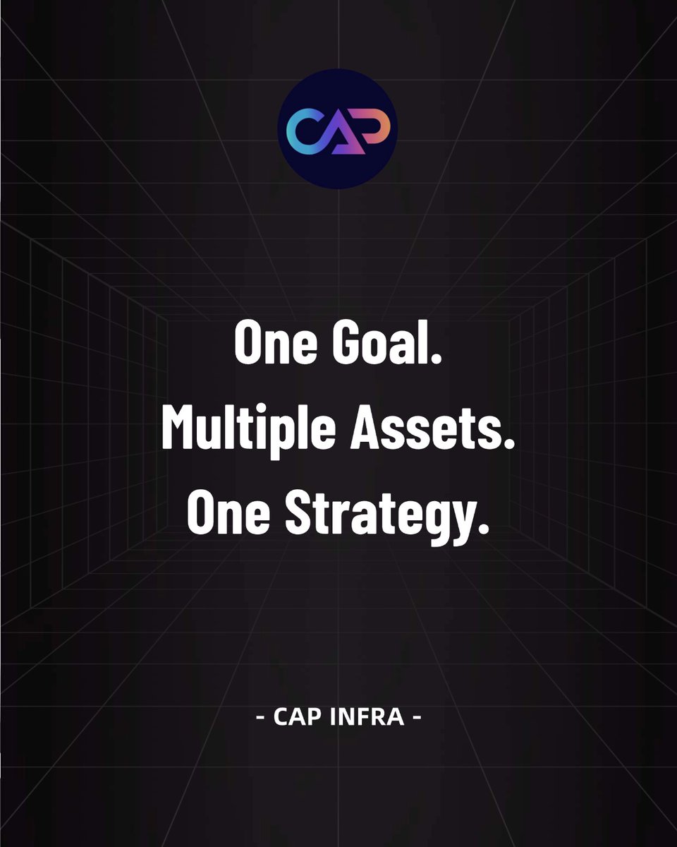 capinfra_io's tweet photo. RWA should not be a collection of isolated assets.
The next step is creating structured strategies around them.

CapInfra’s Thematic Vaults combine curated RWA assets into strategy-based portfolios designed for different goals.

One goal.
Multiple assets.
One strategy.

#CapInfra #RWA #Web3 #Capverse