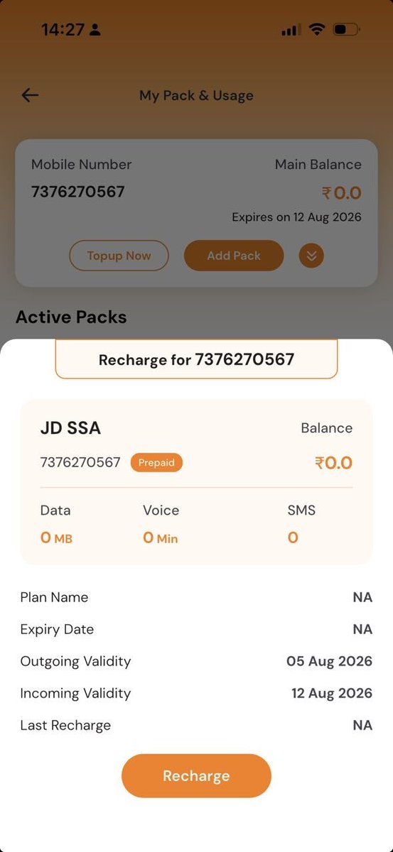 zeroajay's tweet photo. When outgoing call service is valid till 05 August, 2026, why do my outgoing services barred?
@DoT_India 
@jytirditya68325 
@BSNLCorporate 
@BSNLCare
@Officejmscindia https://t.co/DZzkfHHc1I
