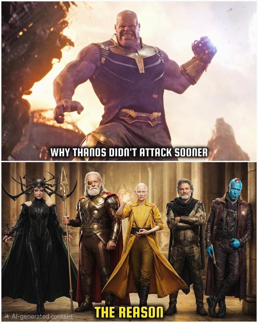 goddyemma001's tweet photo. The real reason Thanos stayed on his chair for two phases of the MCU. https://t.co/Har3a9b5n1