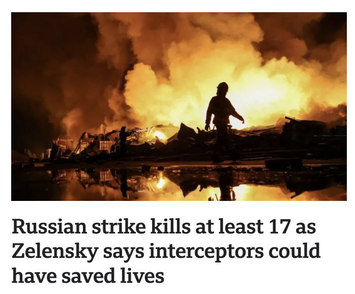 plaincircus's tweet photo. Your usual "Russian strike kills" vs "killed in Israeli strikes" appetizer from BBC News—Bon appétit ! #Gaza https://t.co/kf9qYGNIiE