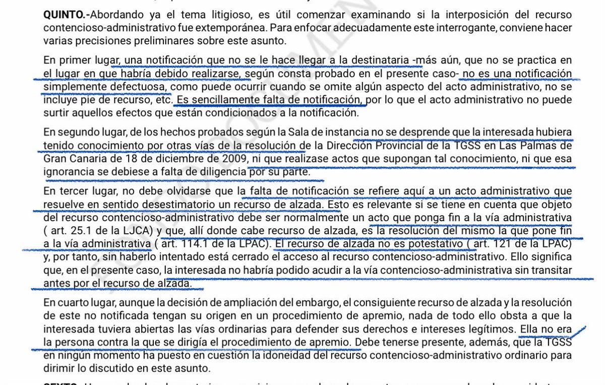 abotgado_es's tweet photo. NO es extemporáneo un RCA interpuesto 10 AÑOS después frente a la desestimación por silencio de un recurso de alzada contra un embargo por quien, no siendo el deudor apremiado, sostiene la propiedad del 50% del bien embargado 
🔴 STS 21/7/26 (rec. 5003/2023) https://t.co/7aCYZ9ZHvV