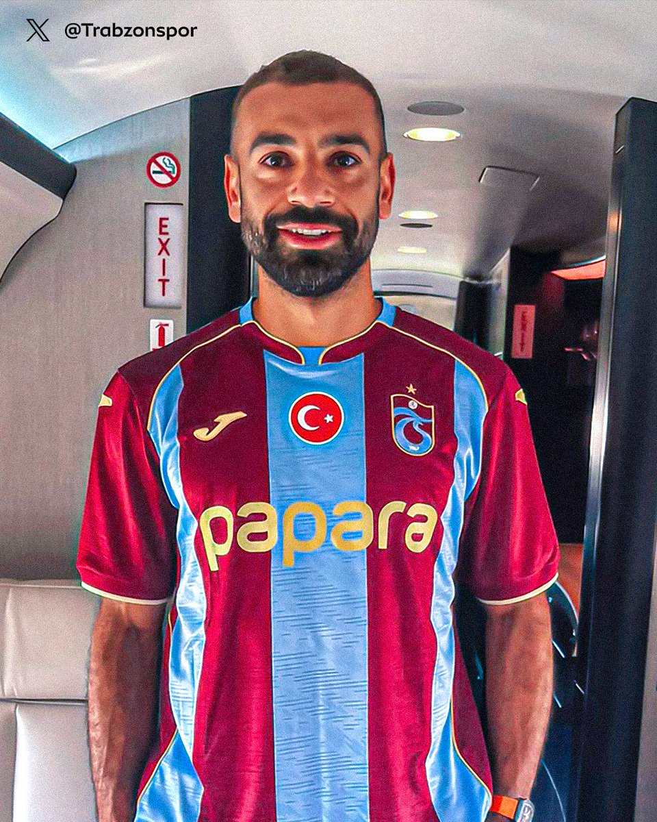SkyFootball's tweet photo. Mo Salah is on his way to join Trabzonspor 🇪🇬 https://t.co/2yfIXr3iU2