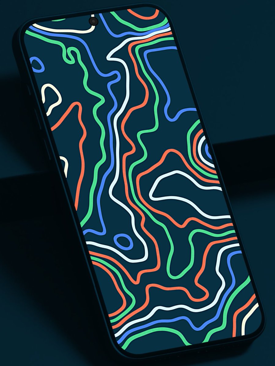 MarcusBremen's tweet photo. i've tried the new topography design in the #wallpaperstudio app by @SmartLauncher https://t.co/h0DkkkqtXr