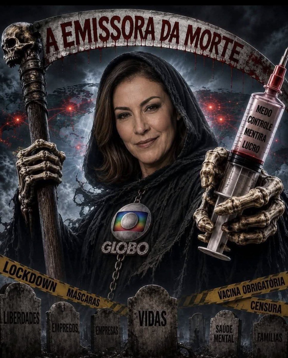 patyfantinati's tweet photo. Globo lixo ou Globo genocida? https://t.co/yvXxsON5RD
