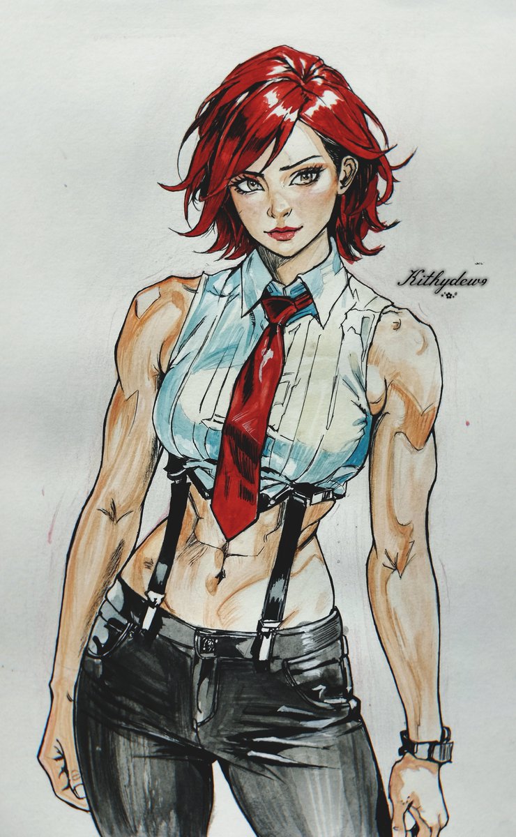 Kithlydew9's tweet photo. Vanessa❤️‍🔥

#kof #vanessakof #kingsoffighters #posterpaint #watercolour https://t.co/gSJc70AfZ7