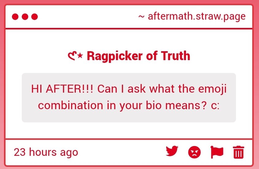 sclsofbw's tweet photo. JELLO ANON!! (apolocheese i haven't check strawpage for a while)

🐕🐦‍⬛ is an emoji combo for Hugin x Rex from the hit upcoming game silver palacej while the 🐇🦝 is for an octp me and my partner created heh https://t.co/nlDk5vyYfi
