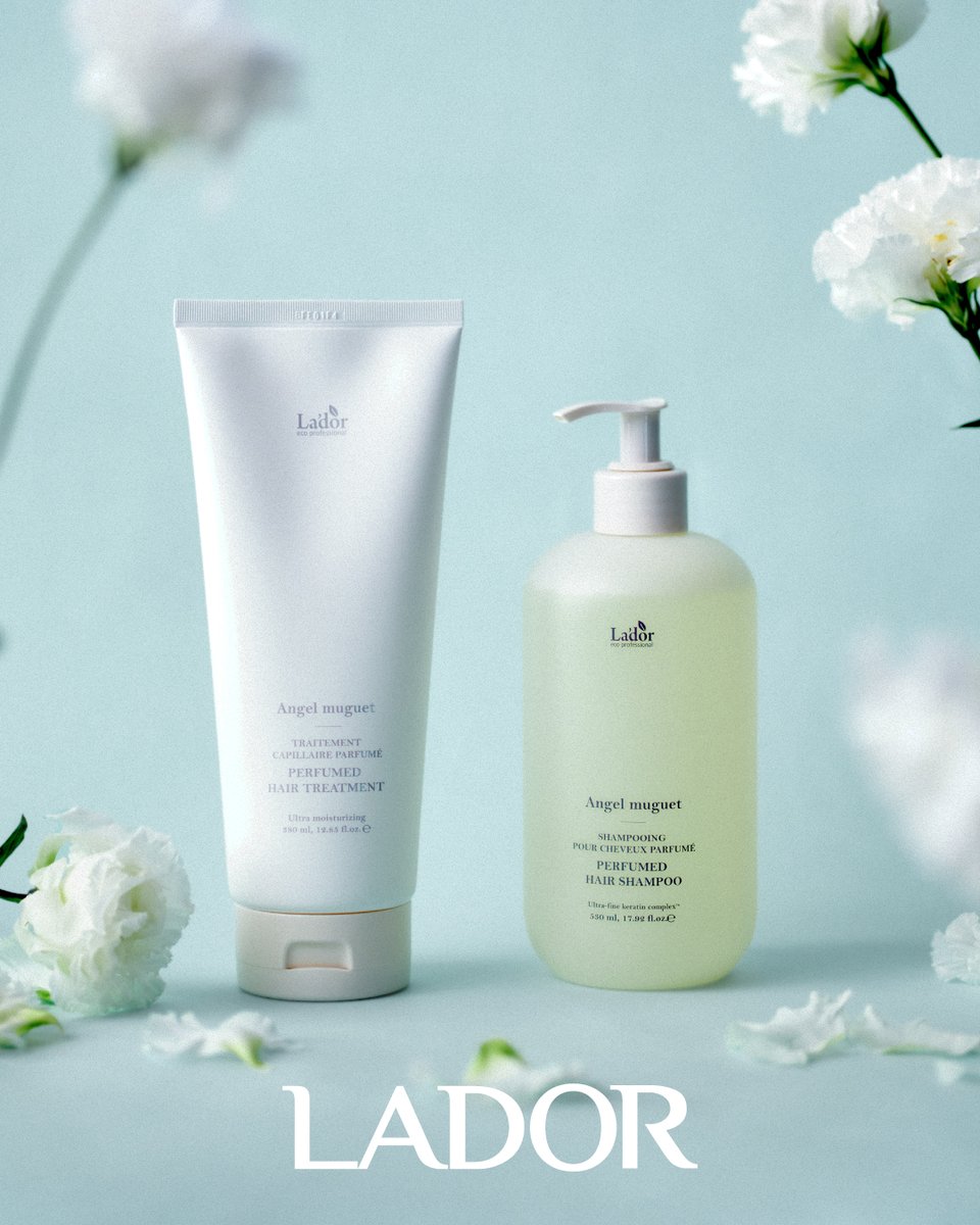 lador_jp's tweet photo. 🪽 Every wash begins with an angel.

天使が舞い降りてきたような、
清らかなスズランの香り。

🤍 Angel Muguet Shampoo
🤍 Angel Muguet Treatment https://t.co/MCBRXixh1D