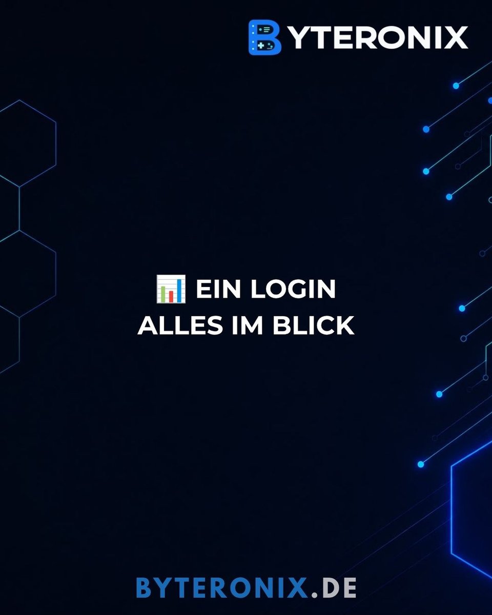 byteronix's tweet photo. Ein übersichtliches Dashboard spart Zeit. Verwalte deine Produkte, behalte dein Guthaben im Blick und erreiche den Support – alles an einem Ort. So hast du jederzeit die volle Kontrolle über deine BYTERONIX-Dienste. 📊💙

#Dashboard
#Hosting
#BYTERONIX
#Support
#Webhosting https://t.co/8uX1hYE8yi