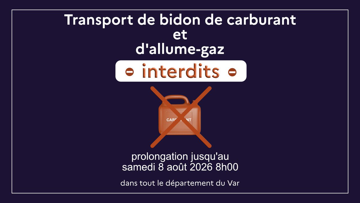 Image de Préfet du Var - #Incendie #GrosBessillon I Afin de garantir la sécurité de tous en cette période de risque incendie 