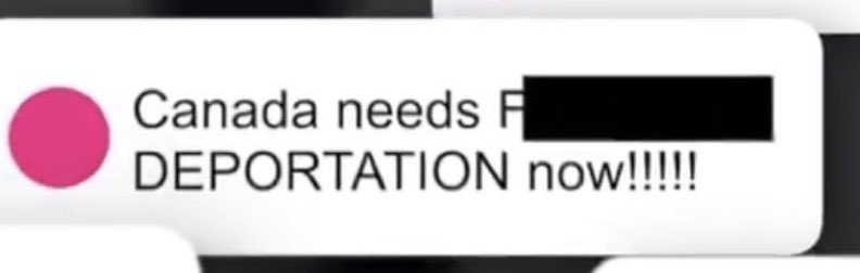trckdrverpleb's tweet photo. This is now considered hate speech in Mark Carney's Canada 

Having an opinion about immigration can get you thrown in jail 

And you still think Trump is the biggest threat to our country?

The real threat to Canada originates in Ottawa and it's called the Liberal Party https://t.co/B39xRQFbIE