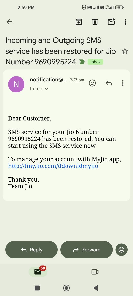 visjaan's tweet photo. Yet no action. Still receiving unnecessary email from #jio

@JM_Scindia @DoT_India @TRAI @Cyberdost @GoI_MeitY #Jio #CyberFraud #IdentityTheft #TelecomSecurity #DigitalIndia https://t.co/qQKrpc4Vrs