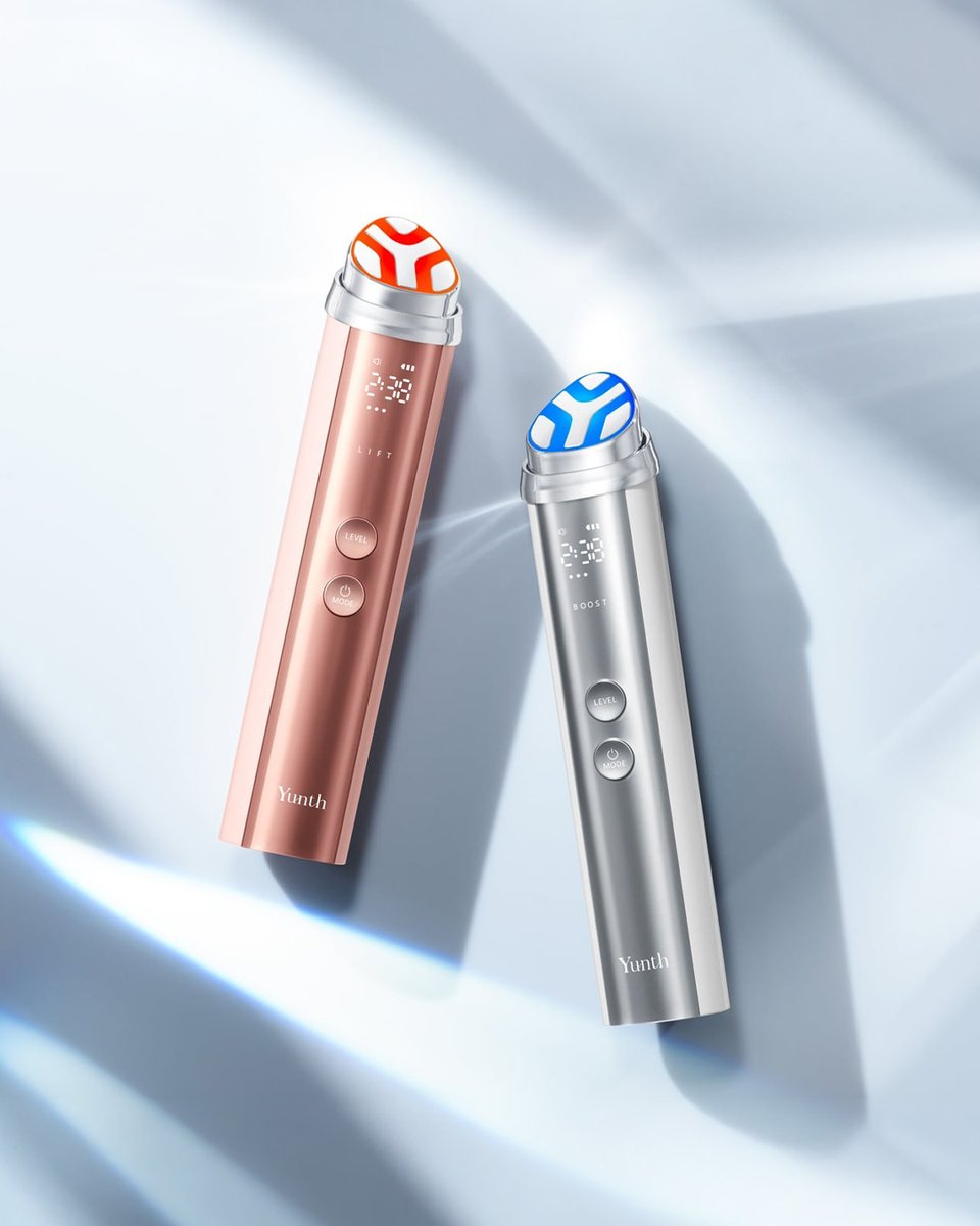 yunth__official's tweet photo. 📢 Yunth初の美顔器「Deep Boost」誕生✨

美容液を効率よく角質層まで届けるために開発した、
スキンケアブランド発の美容デバイス。

その日の肌状態や目的に合わせて選べる5つのモードを搭載し、
美容液やシートマスクと組み合わせることで、毎日のスキンケアをもっと本格的な美容ケアへ。

📅8月24日（月）先行発売
📅10月1日（木）一般発売
🛒 ECモール、家電量販店、バラエティストア、公式ブランドサイト