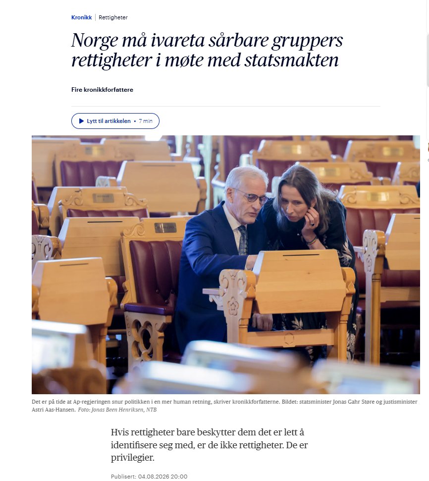 PepsiGro's tweet photo. Aftenposten har blitt en direkte motbydelig avis. Dette er den komplette galskap. https://t.co/6UtqlwaHQU