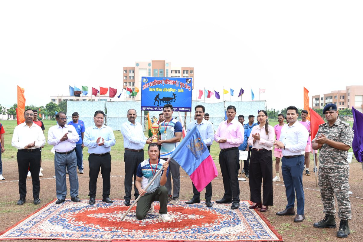 GCRAIPUR's tweet photo. #InterBattalion (Ops) Table Tennis Tournament 2026 successfully organised by #GCRaipur. 🏓

A total of 17 teams participated, demonstrating discipline, sportsmanship, team spirit, and enthusiasm throughout the tournament.

🏆 Champions: 131 BN
🥈 Runners-up: 168 BN https://t.co/TpqfzRpFiM