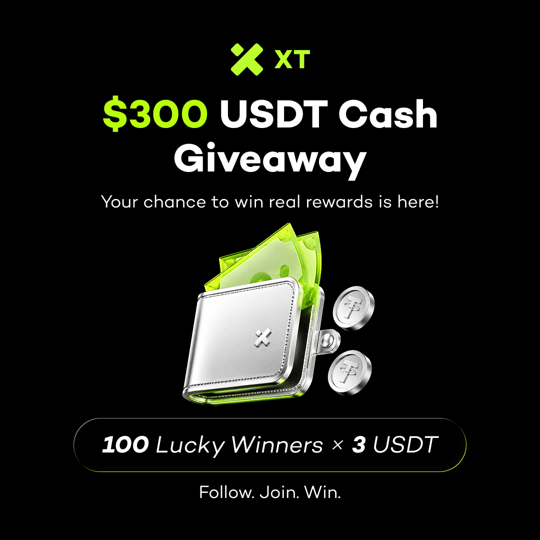 XTexchange's tweet photo. 🚨 300 USDT Giveaway Alert! 🚨

XT is giving away 300 USDT to 100 lucky winners! 🎉

How to join:
1️⃣ Follow @XTexchange
2️⃣ Join: https://t.co/kuzDRCIp1a
3️⃣ Like & RT
4️⃣ Submit your XT UID

🚀 Enter now and claim your chance: https://t.co/u50VbPfaI5

#XTexchange #CryptoGiveaway #Airdrop #Gleam