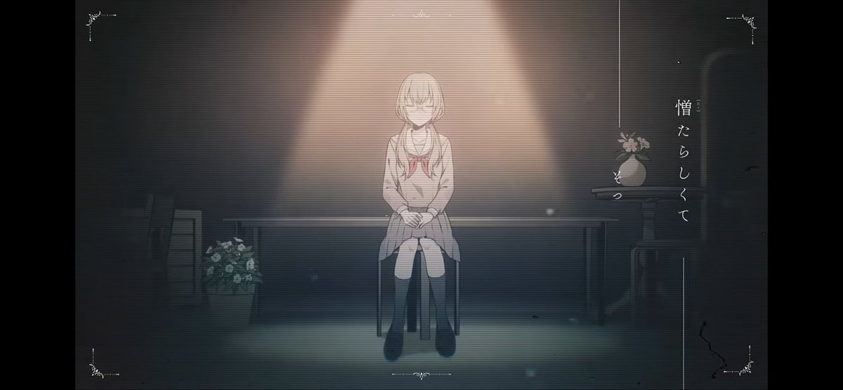 leonamelody047's tweet photo. Going insane over the differences here. 

Kohane who had nothing, who never changed, never hurt, never suffered. who never was *anything*. Literally in her school uniform. Waiting. Patiently. 

vs An. 1/2) https://t.co/VvV6IA38ta