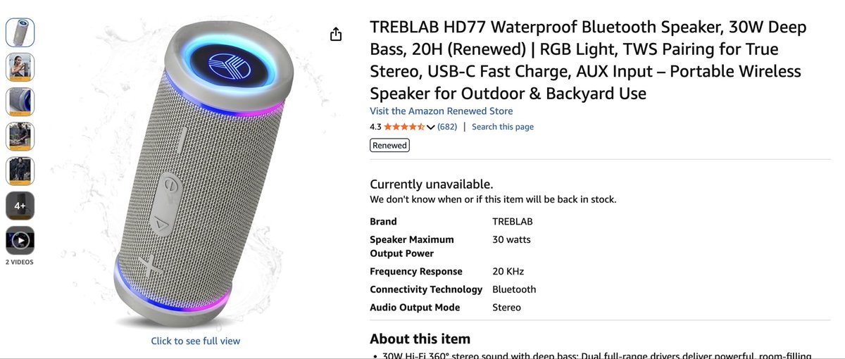 TetianaYahzhen's tweet photo. My first ever post on X and I'm already here screaming for help 😅
Hey @amznsellerhelp @Sell_on_Amazon @AmazonHelp — we've been stuck on an issue for over a MONTH and 4 support cases later, still no resolution.
We sell the TREBLAB HD77 speaker (ASIN: B07PPWVCZC). It's a BLACK speaker. We uploaded correct images of the BLACK product. Seller Central even confirms our uploads are right.
But customers see a GRAY speaker on the listing. Wrong product, wrong color.
And here's the kicker — Amazon is now asking us to upload Hazmat documents for this item, but we can't complete compliance because the listing shows the wrong product. We're stuck in a loop.
We've tried everything support suggested:
•Re-uploaded all images
•Uploaded in incognito
•Removed parent variation
•Re-uploaded the main image

Nothing works. A month of back and forth.
Has anyone else dealt with this? How did you fix it? Any tips would be hugely appreciated 🙏