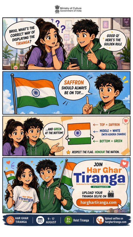 cbkanpur's tweet photo. Join the nationwide #HarGharTiranga fervour. Hoist the Tiranga 🇮🇳 at home from 9-17 Aug'26 and pay tribute to the  spirit of National Song, Vande Mataram📷#SelfieWithTiranga on https://t.co/Ay1b8itpFI (website coming soon)  #HGT2026 #VandeMataram150 https://t.co/9HONpGW3zE