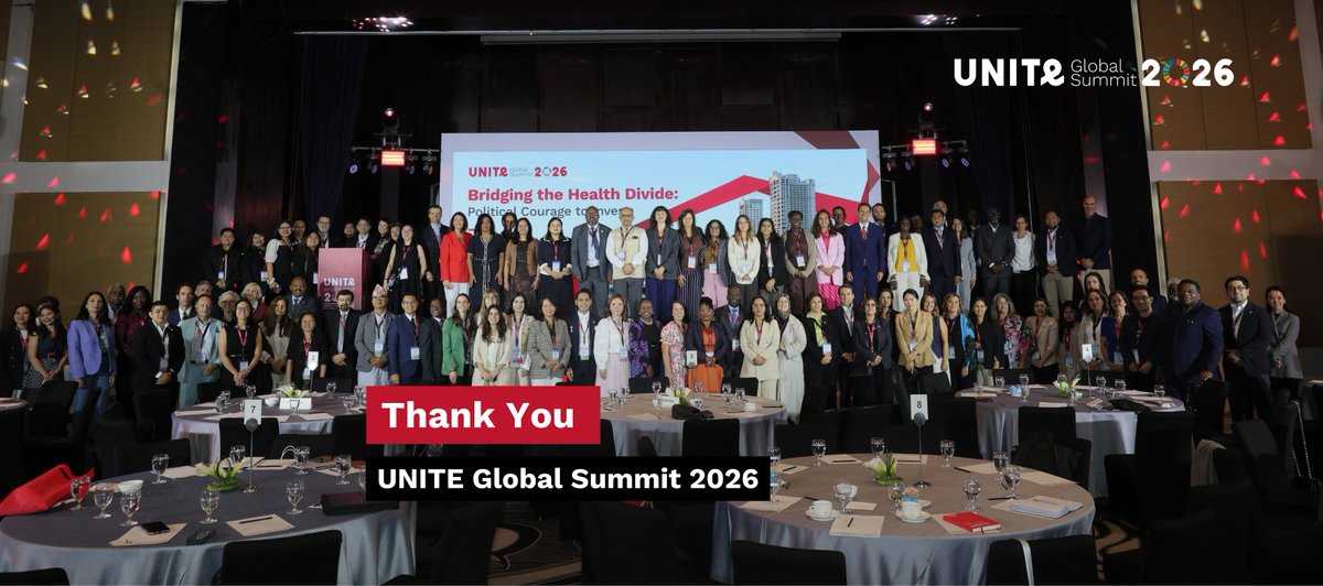 UNITE_MPNetwork's tweet photo. As #UGS2026 comes to a close, we want to extend our heartfelt thanks to everyone who made this year's UNITE Global Summit a success. This year’s Summit welcomed more parliamentarians in-person than ever before, with over 160 participants from 42 countries.

Until next time. https://t.co/vC5blL8L3f