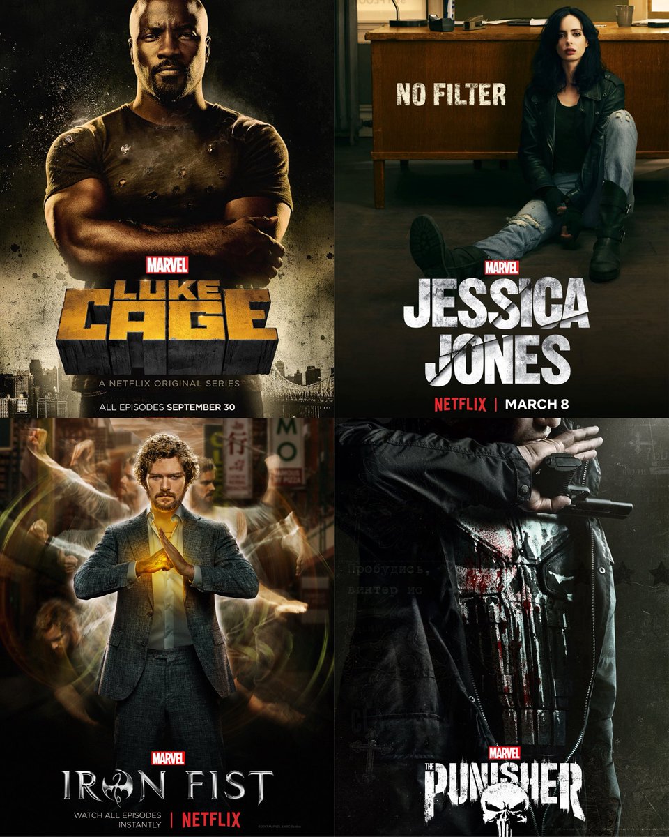 Okona99's tweet photo. Should Marvel Studios bring back the rest of The Defenders series? https://t.co/S62WbTktJQ