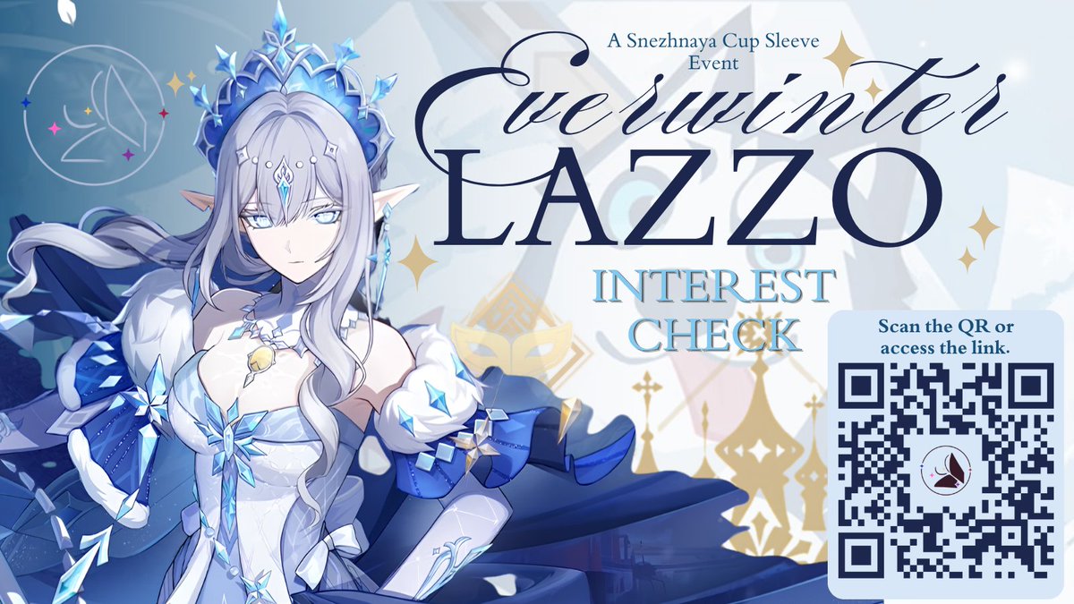 lib_cassiopeia's tweet photo. ⋆꙳•̩̩͙❅*̩̩͙‧͙  Everwinter Lazzo: a #Snezhnaya Cup Sleeve Event  ‧͙*̩̩͙❆ ͙͛ ˚₊⋆

Interested in a #GenshinImpact cup sleeve event here in the PH to celebrate the upcoming Snezhnaya patches? ❄️✨

Scan the QR Code or visit the link below!!

#GenshinPH #CupSleeveEvent https://t.co/Nw40WiHlzX