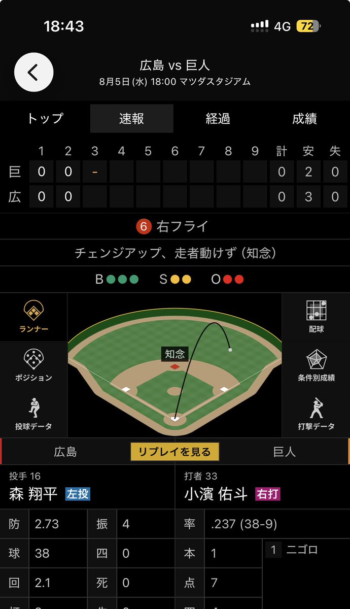 bigok4's tweet photo. 走者動けず（知念） https://t.co/h6sbPkG59Z