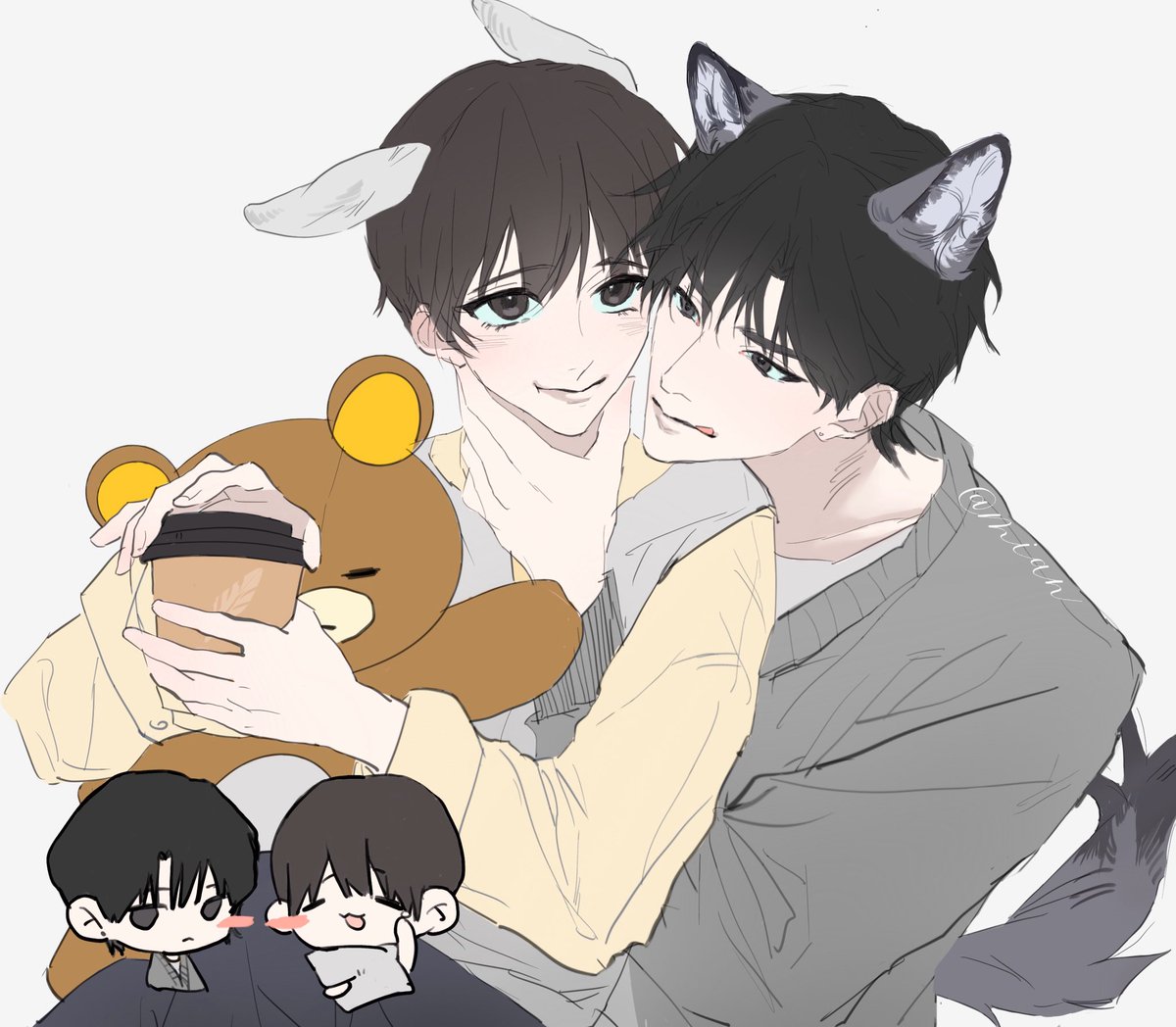 mianovoh's tweet photo. 🐰🐺#나쁜친구 @euneunun https://t.co/oB9Ug0TEYD