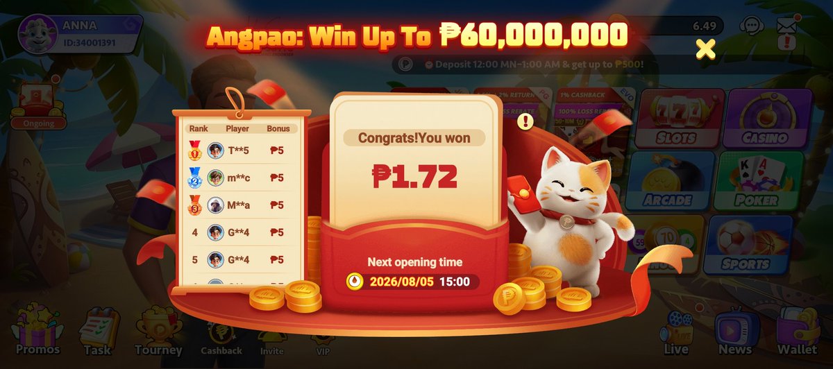 b_bernie03's tweet photo. @PTGamingph #PTGamingANGPAOnalo
ID: 34001391

@delos95055 
@marjen2728 
@Meday248484 https://t.co/RaKE7TURPp