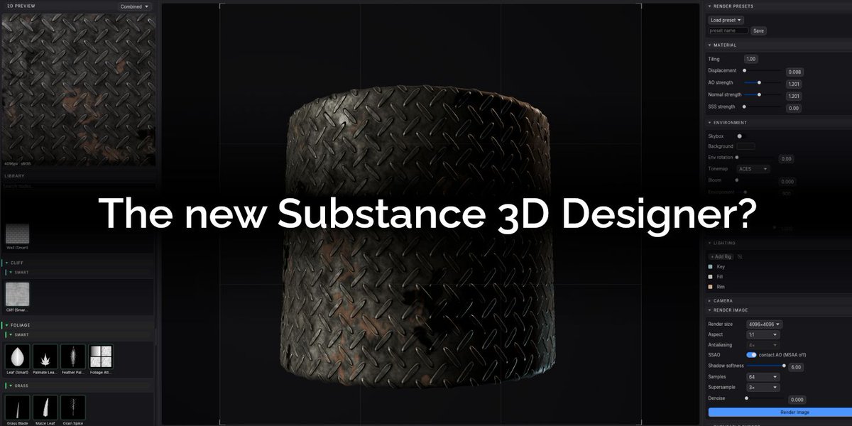 theCGchannel's tweet photo. World Creator developer BiteTheBytes has unveiled #MaterialCreator, a promising upcoming node-based material authoring tool that it describes as a 'true alternative' to #Substance3DDesigner and #InstaMAT
https://t.co/SuPrTnLOvN
#texturing #lookdev #gamedev #VFX @worldcreator3d https://t.co/0Cn36uJUD8