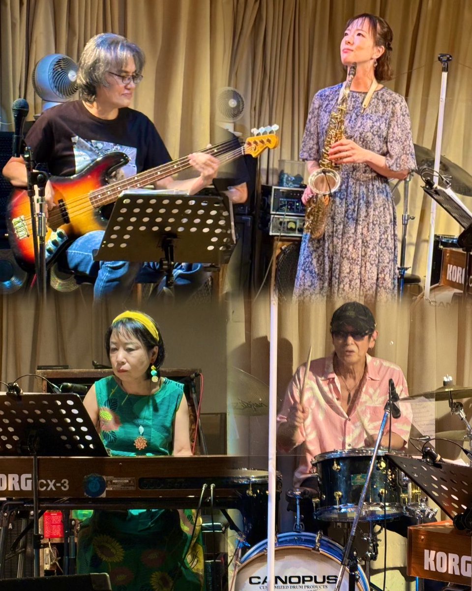 ju_ujy_ayaka's tweet photo. 昨夜は学芸大学Maple Houseにて
瀬戸尚幸カルテットLIVE🎼
暑い中ご来場くださった皆さま
ありがとうございました😊❣️
#学芸大学
#maplehouse https://t.co/MW6xDLMknN