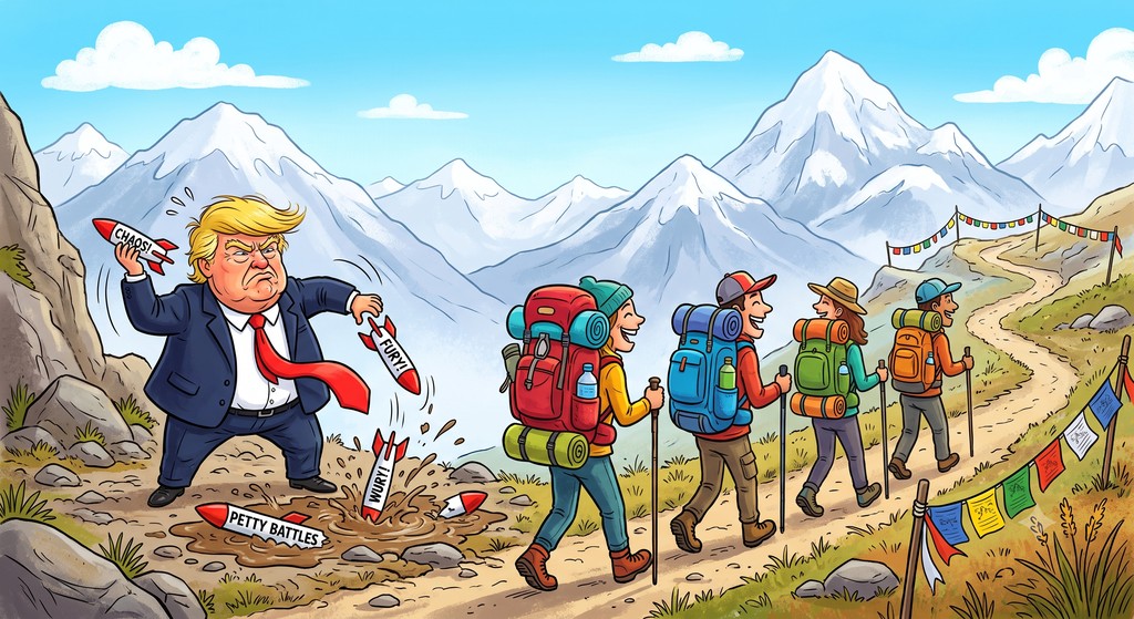 FirefoxBlog's tweet photo. Bhutan travel inquiries are finally rebounding! Travelers have stopped giving a damn about Donald Trump's geopolitical antics and are moving forward with their long-distance travel plans.

We are fully ready to make those trips happen! https://t.co/XEXoEzC7Wm