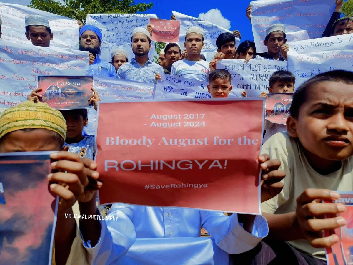 mdjamal315's tweet photo. 5 August Rohingya Black Day
Today, we remember the lives lost, the families displaced, and the suffering the Rohingya people have endured. Our pain has not ended, and our hope for justice, dignity, and a safe return to our homeland remains alive. We remember. We will not forget. https://t.co/af6Z8gpqCd
