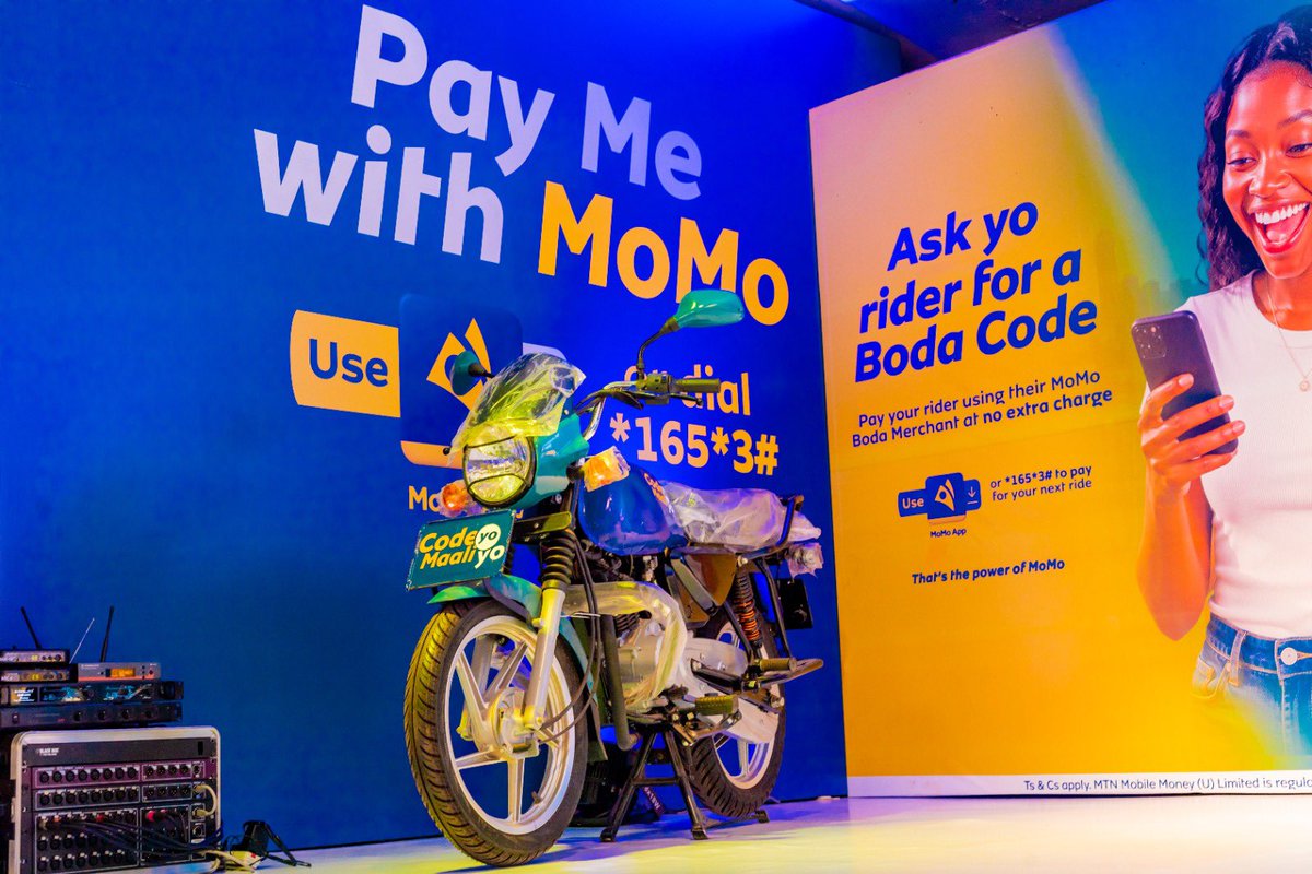 jefff256's tweet photo. Today, @mtnmomoug launched Code Yo, Maali Yo, a nationwide campaign encouraging boda boda riders and commuters to embrace safer, smarter and more rewarding cashless payments.
#CodeYoMaaliYo #ThePowerOfMoMo https://t.co/hBuKEODK9O