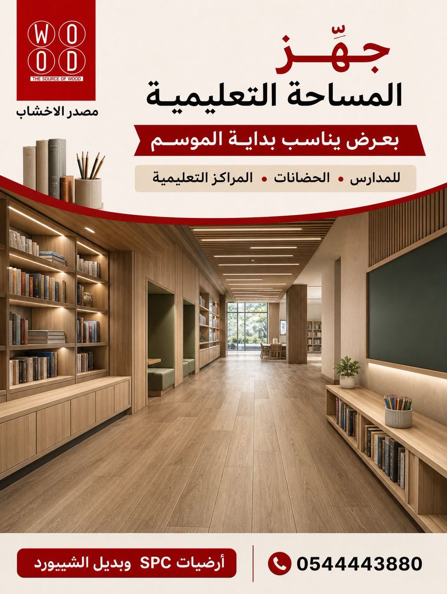 w5ood's tweet photo. توريد للمشاريع باسعار منافسه وجوده عاليه
ريال 49 ❌ بدلا من 65 ريال
شامل الضريبه والتركيب والضمان 
 
لا تفوّت الفرصة قبل نفاد الكمية
ركب بيتك باركيه بالسعر القديم 
باركيه  SPC  ما يتأثر بالماء

مميزات الباركيه SPC 
 سهولة التنظيف
 ثبات اللون
مقاوم للحراره 🔥
مقاوم للصدمات
مقاوم الاحتكاك
مقاوم رماد السجائر 🚬
مقاوم البقع ⁦ أمكانية الفك والتركيب أكثر من مرة
معالج الحشرات 🐜🕸️🕷️
ضد الماء و الرطوبة

✅الشركة المصنعة المباشرة
✅المورد المباشر
✅جودة المنتج مضمونة
✅أقل سعر
✅ ضمان حقيقي 
✅ احترافية عالية في التنفيذ و التركيب.

اطلب المندوب مجانا 

وانت في بيتك اينما كنت أتصل بنا يصلك مندوبنا 
احجز اليوم وركّب في الوقت اللي يناسبك 

https://t.co/hoG5TuQVf6