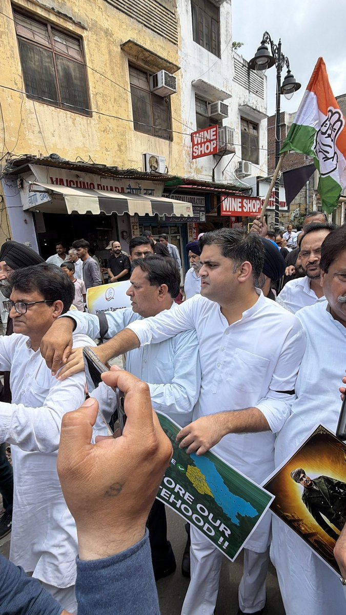 Neerajkundan's tweet photo. Today, we observed Black Day to mark the day when our historic state of Jammu & Kashmir was divided into two Union Territories and stripped of its statehood. For the first time in India’s history, a full-fledged state was downgraded into a Union Territory.

This decision weakened the democratic rights and aspirations of the people of Jammu & Kashmir. We reiterate our unwavering demand for the restoration of full statehood and the democratic rights of our people.

Restore Full Statehood to Jammu & Kashmir.
#BlackDay #RestoreStatehood #JammuAndKashmir