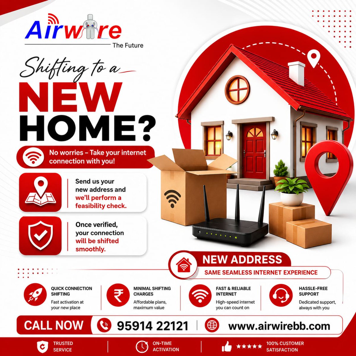 airwireweb's tweet photo. Shifting to a New Home? Stay Connected with Airwire Broadband! 🚀
📞 Call Now: 95914 22121
🌐 Visit: https://t.co/LDRxCPdLou
#AirwireBroadband #NewHomeNewConnection #InternetWithoutLimits #FiberInternet #HighSpeedInternet #BroadbandConnection #WiFiForHome #SmartHomeConnectivity https://t.co/4c5U0E96gj