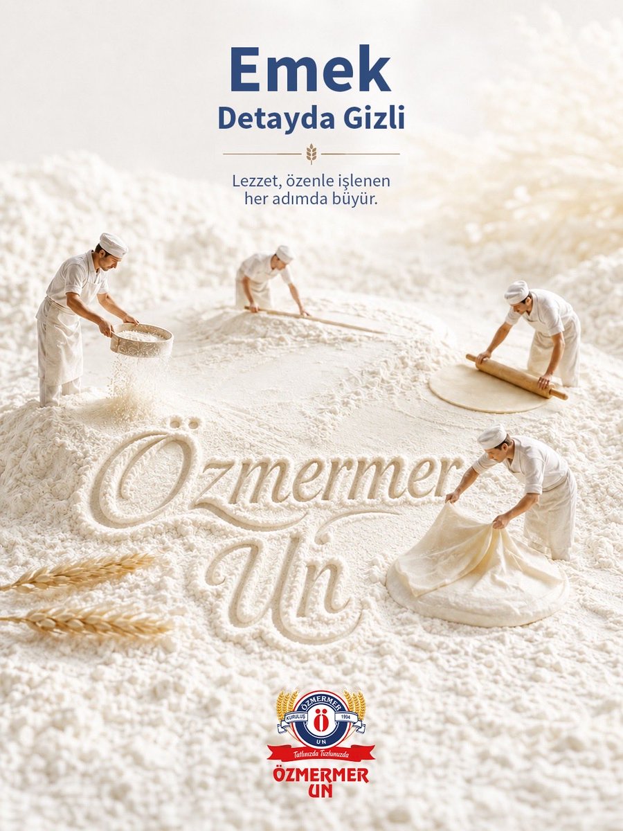 ozmermerun's tweet photo. Lezzetin sırrı, her aşamasına gösterilen özen ve emeğin içinde saklıdır.

Özmermer Un, ustaların maharetini kaliteli unla buluşturur; sofralara güvenle taşınan lezzetlerin temelini oluşturur.

#ÖzmermerUn #EmekDetaydaGizli #UstalığınUnu #KaliteliUn #LezzetinTemeli https://t.co/xI8HHjug8R