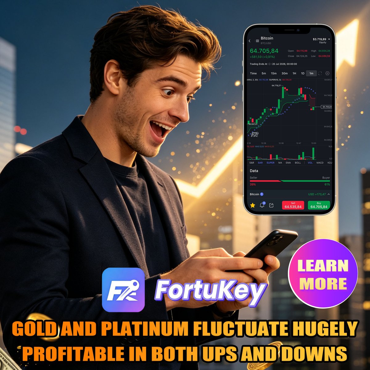 FortuKey_com's tweet photo. While others focus on market trends,

you should focus more on transaction costs.

Choose Fortukey: Make every trade more efficient.

✔0 commission
✔0 transaction fees
✔Low spreads
✔Trade in both rising and falling markets
#WTI #IOL #ICE #CME #GOLD #Silver #Trading #FortuKey https://t.co/VWFa3q6KGV